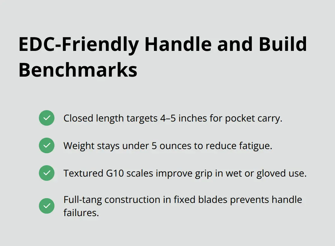 Key handle and construction benchmarks for knives under $1000 - knives under thousand